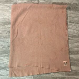 True Vintage 1950s/60s Iroquois Continental Woollen Mills Wool Blanket Pink